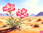 沙漠玫瑰的花是什么样的