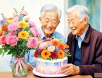老年人过生日送什么花