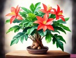 发财树的花是什么样的