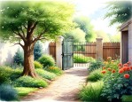 门口花园适合种什么树
