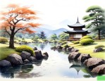 枯山水式园林常用植物