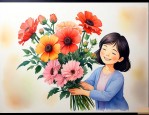 送给朋友妈妈送什么花