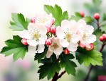 关于山楂花的唯美诗句