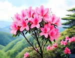 温岭市太湖山尖杜鹃花