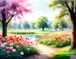 公园里有什么花的品种