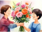 跟老师送花 送什么花