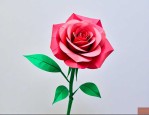 纸花的折法 玫瑰花简单