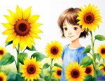 送向日葵鲜花代表什么