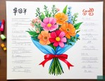 给老师送花贺卡写什么
