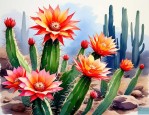 2025年仙人掌花像昙花么
