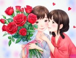 七夕节送闺蜜什么花好