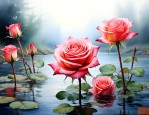玫瑰花插水里能生根吗