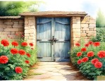 适合农村大门口种的花