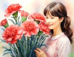 康乃馨和母亲节的故事