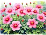 多年生开花的地被花卉
