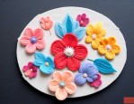 手工制作花朵毛线教程