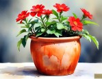 红陶花盆适合种什么花