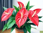 红掌花适合在家里养吗