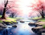 花落飘零水自流的意思