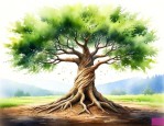 种子像螺旋桨下落的树