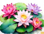 五色莲花的寓意和象征