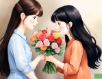 女生给女生送花正常吗