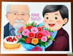 长辈66大寿送什么花