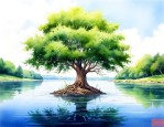 什么树可以种在水里的