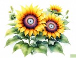 牵牛花向日葵