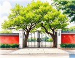 2025年大门口种槐树好吗