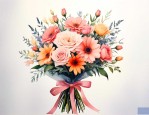 鲜花花束名称创意文字