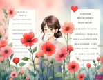 鲜花贺卡文案送女朋友