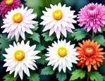 常见的菊花品种及花型