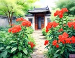 南天竹种庭院什么地方