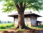 屋后西北角种什么树好