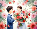 成人礼送男孩子什么花