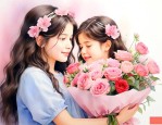 女生生完孩子送什么花