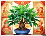 发财树放在财神的什么位置