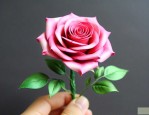 手工丝带玫瑰制作方法