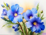 花朵是蓝色的是什么花