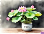 2025年荷花用什么盆栽好