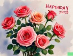 2025年生日送几朵玫瑰花