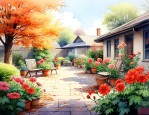 庭院冬天不落叶的花卉