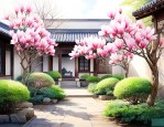 庭院栽玉兰花风水好吗