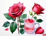 玫瑰花和那个泡水喝好