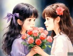 女孩子送女孩子什么花