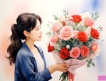 第一次约会送女生什么花