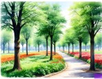 高速绿化带种的什么树