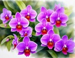 2025年紫色蝴蝶兰的花语