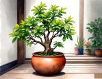 2025年家门口放盆栽风水